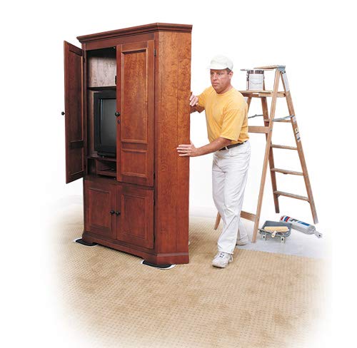 EZ Moves Furniture Slides for Carpet, Professional (11    x 7   ) - Easily Move Sofas, Loveseats, Cabinets, Bookcases, and More (4 Slides per Set) - Image 2